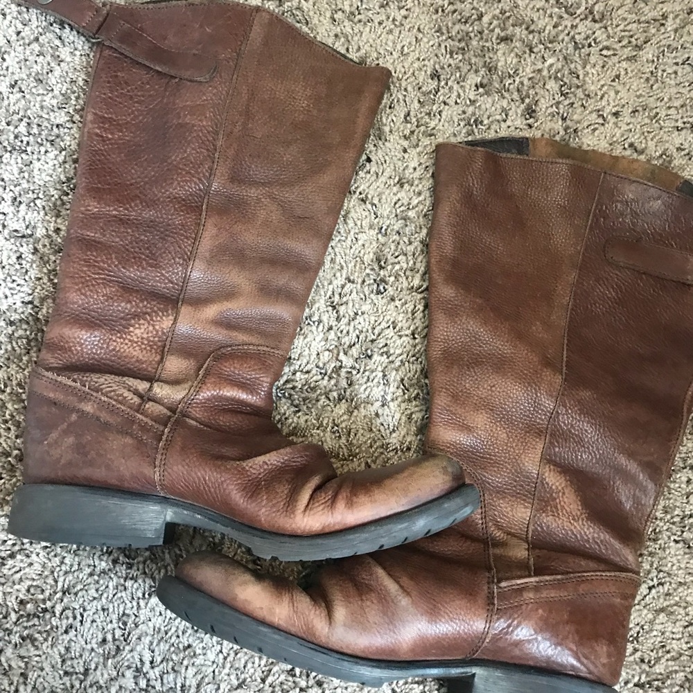 Brown Steve Madden Leather Boots